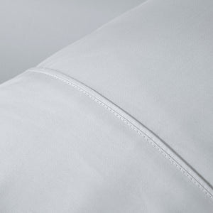500TC Cotton Sateen Pillowcase Silver (Twin Pack)