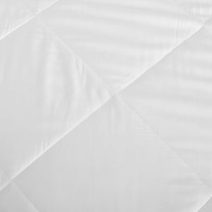 Tencel Quilted Mattress Protector White Cot